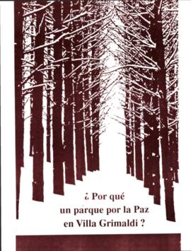¿Por qué un parque por la paz en Villa Grimaldi?