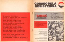 Correo de la Resistencia No. 15, enero - marzo 1977