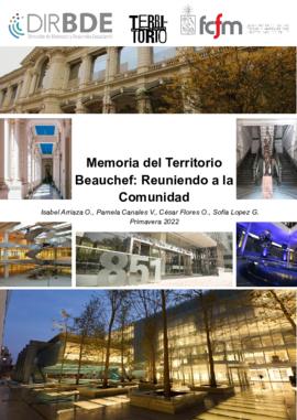 Portafolio Memoria del Territorio Beauchef: Reuniendo a la comunidad