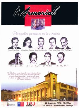 Memorial Facultad de Derecho Universidad de Chile