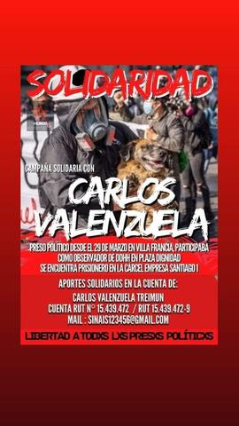 Campaña solidaria con Carlos Valenzuela