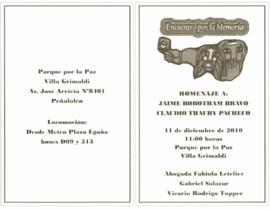 Homenaje a Jaime Robothman Bravo y a Claudio Thauby Pacheco