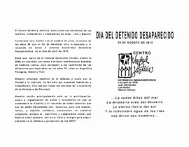 Día del detenido desaparecido