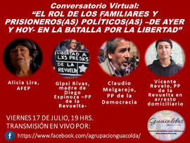 Conversatorio virtual: El rol de los familiares y prisioneros(as) políticos(as) de ayer y hoy en ...