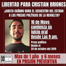Libertad a Cristian Briones